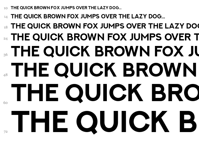 Next Art font waterfall